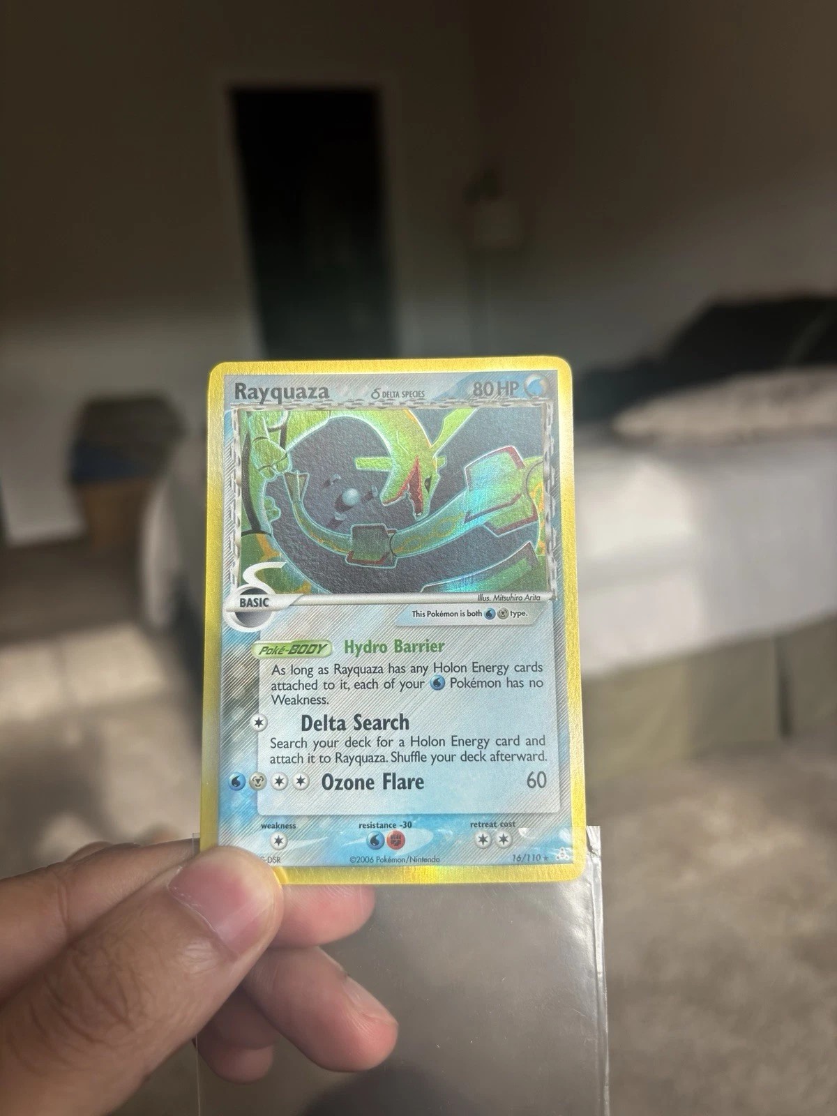 Pokemon TCG Rayquaza (Delta Species) 16/110 Holon Phantoms Reverse Holo Rare LP