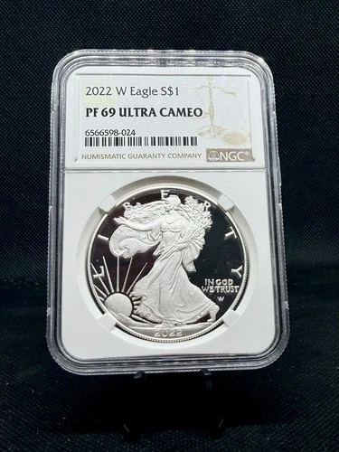 2022-W Proof American Silver Eagle NGC PF69 Ultra Cameo! 1 Oz .999 Silver