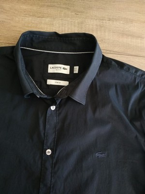 LACOSTE Men's Slim Fit Stretch Button Up Formal Shirt Fr 45 (XXL)