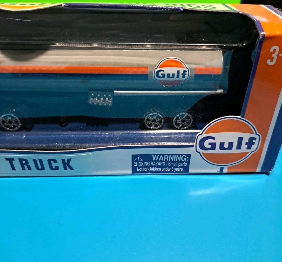 Motormax Daron Gulf Tanker Truck Big Rigs Tractor 7" Diecast Model Toy  - Image 3 of 4