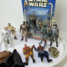 Star Wars 90S Era Action Figure Lot Boba Fett, Storm Trooper Speeder Pilot