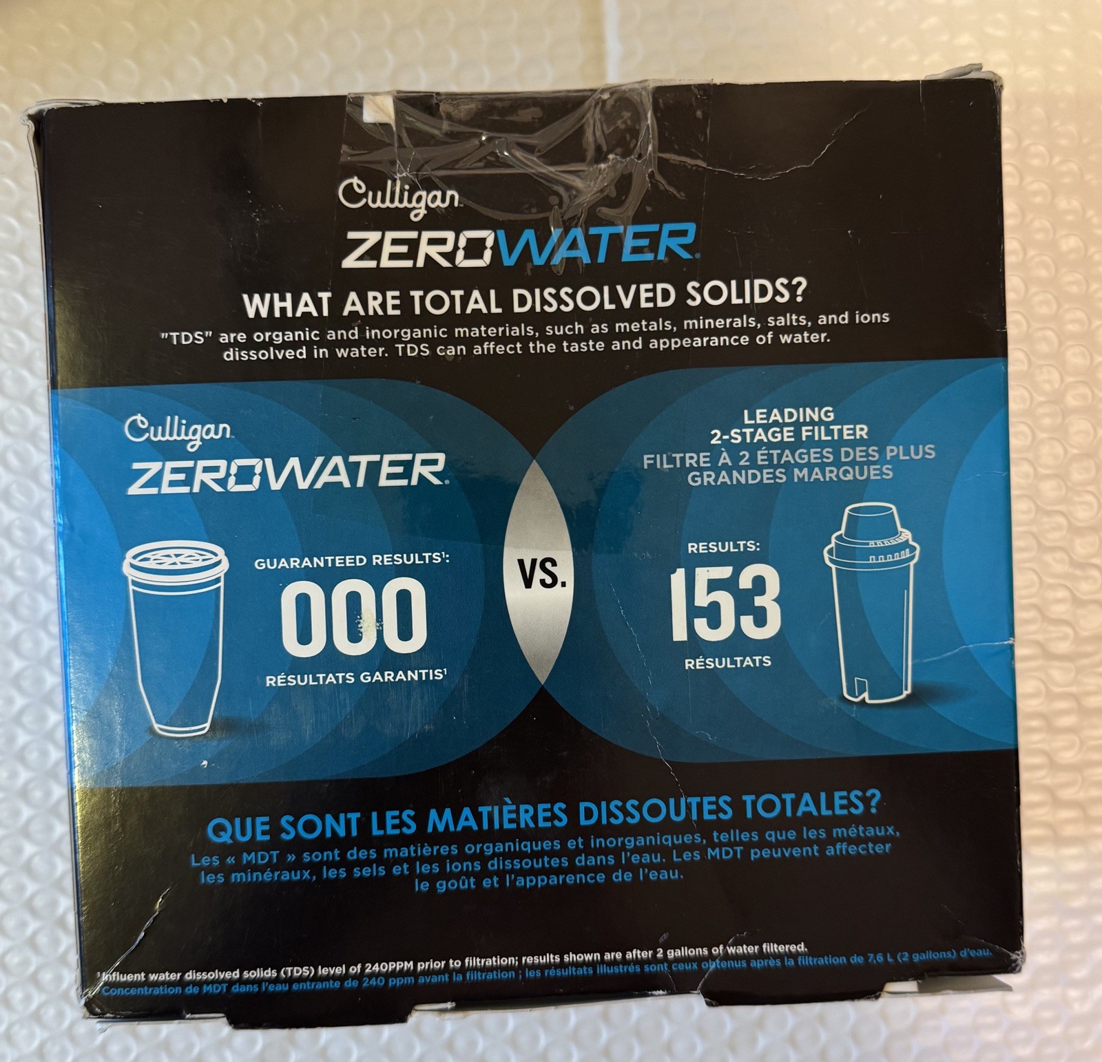 2 Pack Zero Water Filter 5 Stage Advanced Filtration ZR-017 Replacement New