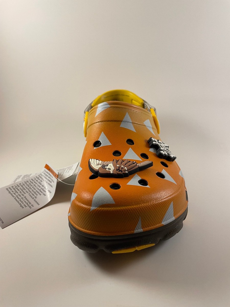 Demon Slayer x Crocs Classic Clogs Zenitsu NEW IN BOX | US M8/W10