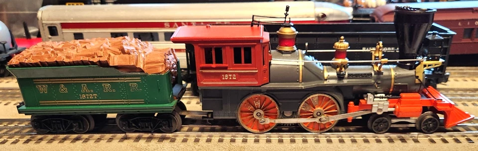 Lionel 1862 Vintage O General 4-4-0 Steam Locomotive & Tender for parts or resto - Image 3 of 4