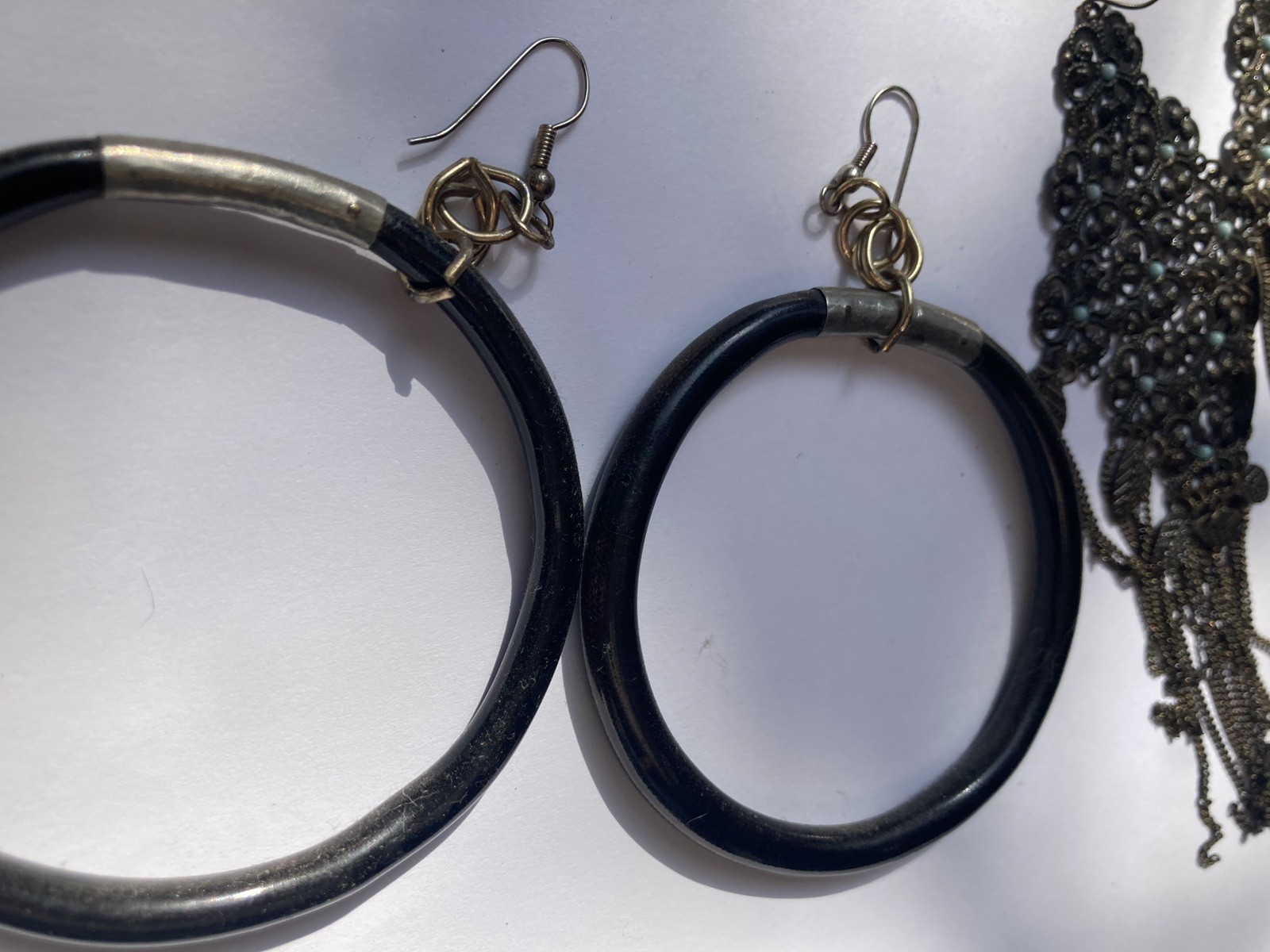 Statement Modernist Large Dangle Earrings India H… - image 9