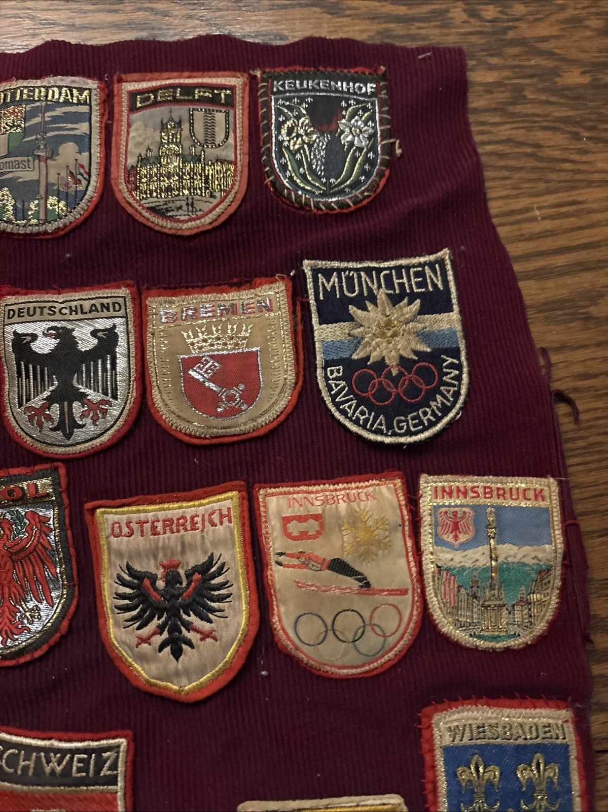 Lot Of 34 Vtg Olympic Travel Patches German Italy USA Holland Read Description image 4