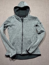 Nike Women's Dri-FIT Full Zip Hoodie Jacket Green/Gray Size Medium