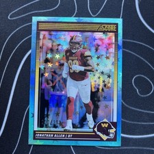2024 Score Football Jonathan Allen Blue  Stars Foil Parallel /399 #280