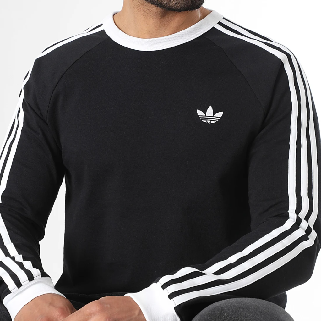 NEW MEN'S ADIDAS ORIGINALS CALIFORNIA TREFOIL LONG SLEEVE SHIRT