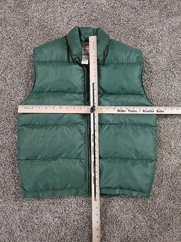 Frostline Kit Vtg 70s DIY Forest Green Quilted Puffer Vest Mens Sz Med Gorpcore image 5