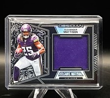2019 Panini Obsidian Volcanic Materials #15 Alexander Mattison Rookie Jersey /75