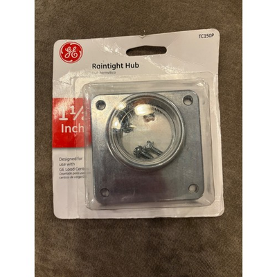 #ad GE TC150P Raintight Hub 1 1 2 Inch for GE Load Centers Aluminum Conduit Fitting $4.98