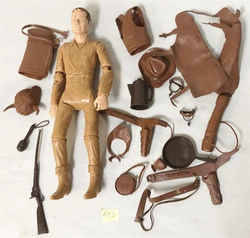 1960s MARX JOHNNY WEST WITH ACCESSORIES LOT #45