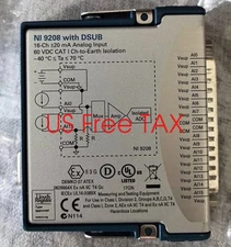 Used NI National Instruments NI-9208 With DSUB high quality Quality Guaranteed