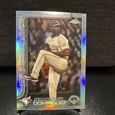 Topps Seranthony Dominguez Blue Jays 2025 Chrome Update #USC100 SEPIA