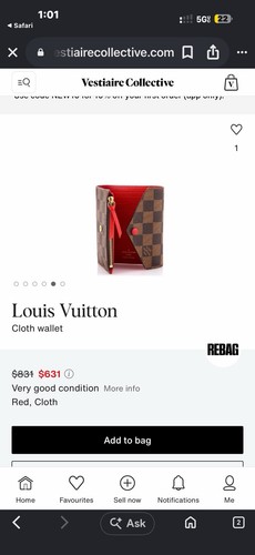Louis Vuitton LV Monogram Emilie Wallet