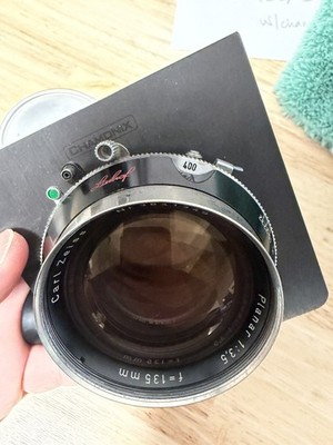 Carl Zeiss Planar 135mm f3.5 Synchro Compur 1 Large Format Lens | eBay