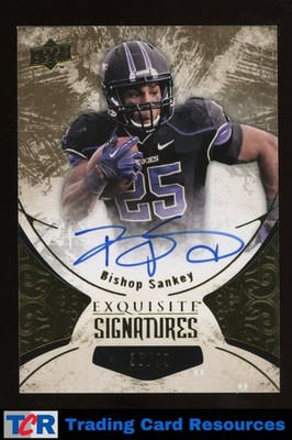 2014 Upper Deck Exquisite Collection #ES-SB Bishop Sankey Signatures #/99