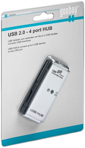 5x USB 2.0 Hi-Speed HUB / Verteiler 4 Port; USB - HUB 4 Port Mini Hub USB 2.0 - Bild 2 von 2