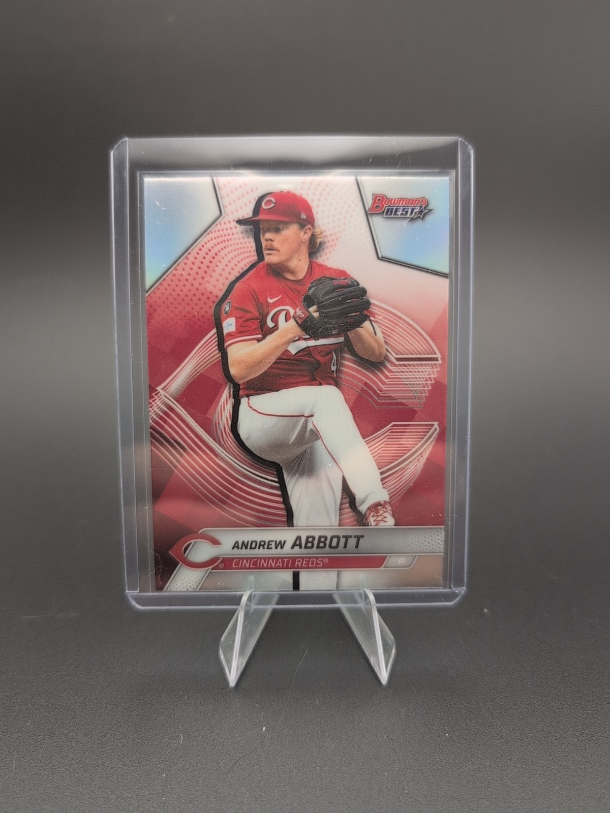2025 Bowman's Best Andrew Abbott Cincinnati Reds Refractor Card #15 Baseball