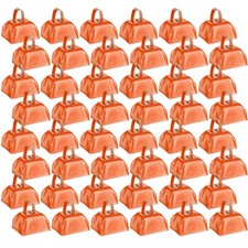 48 Pcs Metal Cowbells with Handles Loud Noise Makers Small Hand Percussion Co...