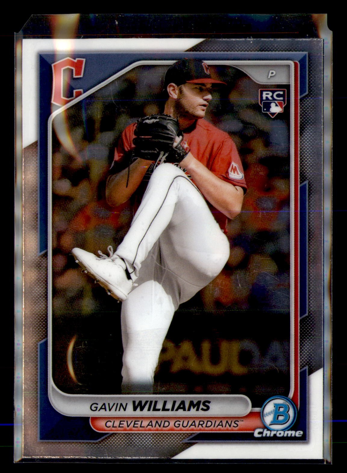 Gavin Williams 2024 Bowman Chrome #77 Cleveland Guardians