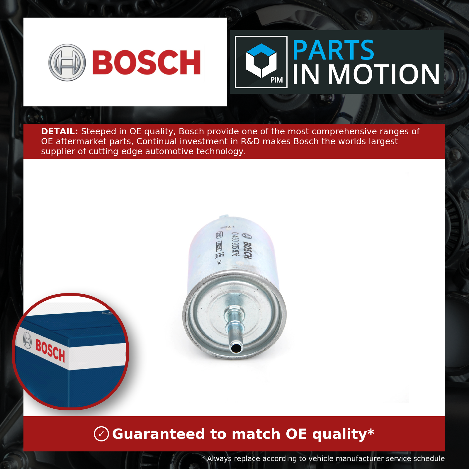 Fuel Filter fits CHEVROLET KALOS T200, T25 1.4 2003 on Bosch 96537170 Quality