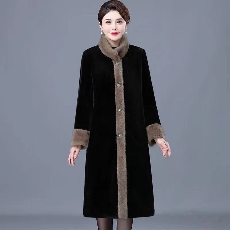 Treat Ürself Muse fur flare coat beige EZRA COAT - BEIGE