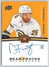 DEREK FORBORT 2023-24 UD BOSTON BRUINS CENTENNIAL BEAR TRACKS AUTOS #BT-DF 95811