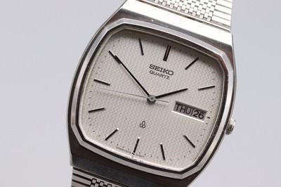 SEIKO クォーツ 5933-5040 EXC+5] Vintage Seiko SEAGULL 5933-5040 Silver Tank Quartz Mens