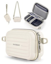 BAGSMART Digital Camera Case, Small 6.10 4.13 2.76 inches, Beige