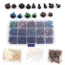 264Pcs Plastic Safety Eyes Tools With Washers Parts For Crafts Crochet Toy cc