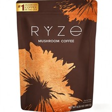 RYZE Mushroom Coffee: Clean, Focused Energy with MCT  Adaptogens,No Spoons