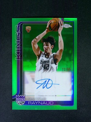 2025-26 Topps Chrome Maxime Raynaud RC Rookie Base Auto Green