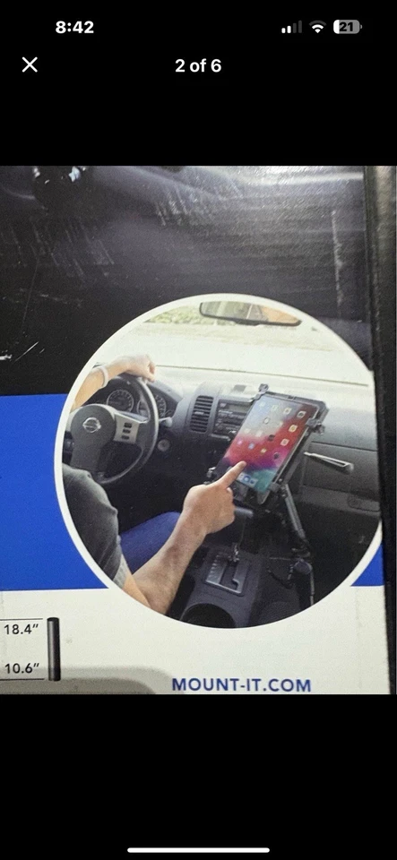 Suporte ajustável para laptop veículo |Suporte para assento de computador |Para caminhão van automotivo SUV NOVO - Imagem 2 de 4