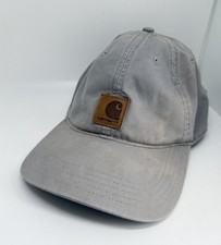 Carhartt Gray Canvas Ball Cap Hat Adjustable