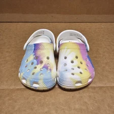Crocs Kids Clog Tie Dye Multi-Color Sandals Comfortable Slip On Shoes c 2/3