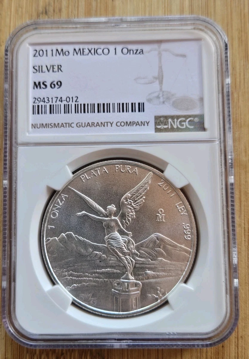 Mexican Libertad MS 69 Graded 1 oz Precious Metal Content per Unit