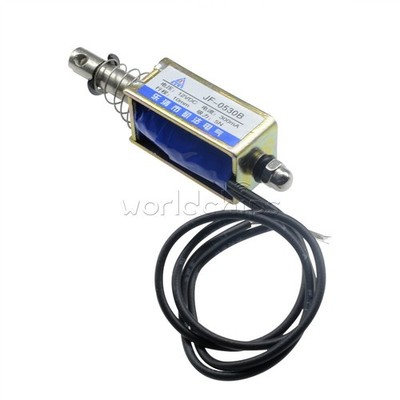 JF-0530B DC12V 300mA 5N/10mm Pull-Push-Type DC Solenoid Electromagnet New #zc