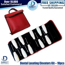 Kit de 10 Extracción Dental Juego de Elevadores Dentales Periotomos Quirúrgicos