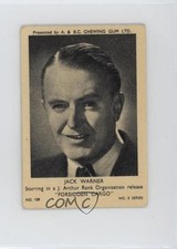 1955 A&BC Dollar Film Stars Series 3 Jack Warner #139 0a6