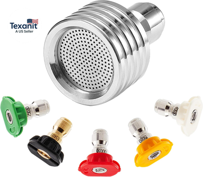 #ad #ad Pressure Washer Shower Nozzle for Soft Wash 5 Power Washer Nozzle Tips Soft Ra $19.86