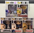Funko Pop Star Wars lot Of 5 Leia#595 Solo Snow Gear #86 Chewbacca #63 Luke R2D2