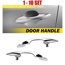 Fit 2007-2013 Acura Mdx Base Rear Outer Door Handle Leftright Chrome Abs 2-20x