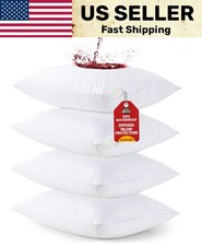 Utopia Bedding Set Of 4 Waterproof Pillow Protectors Queen Size White Ultra Soft