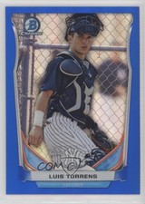 2014 Bowman Draft Top Prospects Chrome Blue Refractor 327/399 Luis Torrens 0b3