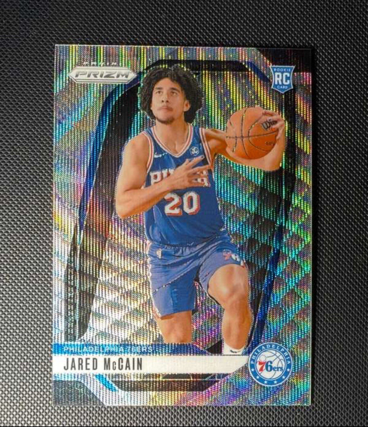 2024-25 Panini Prizm - Jared McCain #222 Silver Wave Prizm (RC)