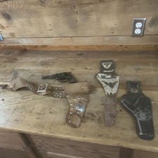 Lot Of toy Holsters Leather Western cowboy
