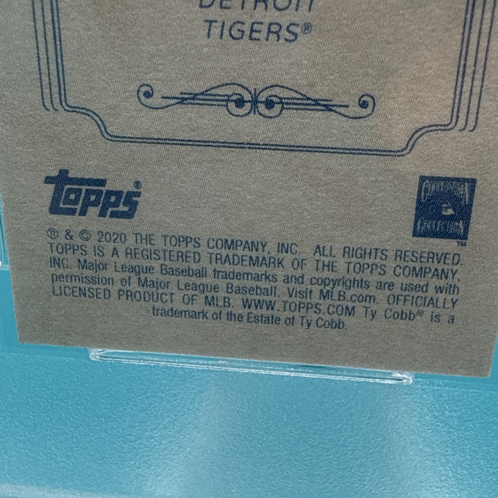 2020 Topps 206 Ty Cobb #50 Detroit Tigers Tobacco PSA 10 Graded Card view 5