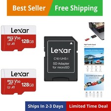 E-Series 128GB Micro SD Card 2 Pack, microSDXC UHS-I Flash Memory Card with A...